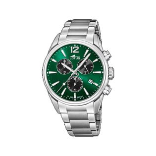 RELOJ LOTUS CAB CRONO ACERO ESF VERDE