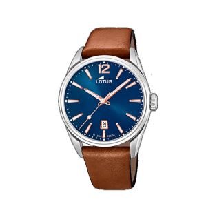 RELOJ LOTUS CAB ACERO CORREA ESF AZUL ROSÉ
