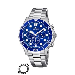 RELOJ LOTUS CAB CRONO ACERO ESF AZUL 