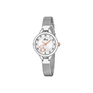 RELOJ LOTUS NIÑA ACERO ESF PLATA OSITO