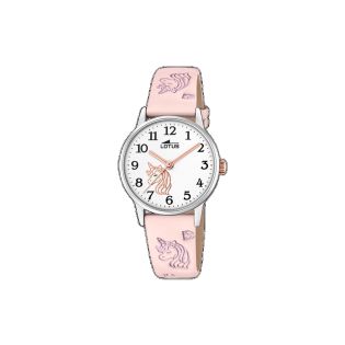 RELOJ LOTUS NIÑA ACERO CORREA ESF BL-RS UNICORNIO