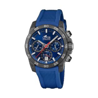RELOJ LOTUS CAB CRONO CAUCHO ESF AZUL