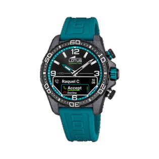 RELOJ LOTUS CONNECTED CAB CAUCHO AZUL AGUA