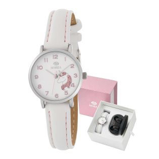 RELOJ MAREA KIDS NIÑA CORREA BLANCA UNICORNIO