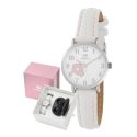 RELOJ MAREA KIDS NIÑA CORREA BLANCA FLOR ROSA 