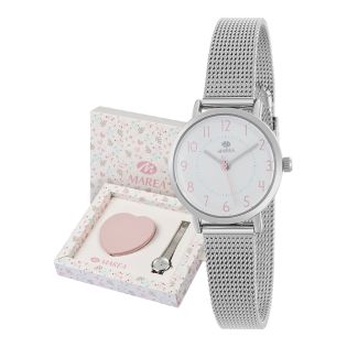 RELOJ MAREA KIDS NIÑA MALLA ACERO ESTUCHE