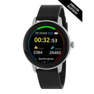 PULSERA DE ACTIVIDAD MAREA ESFERA REDONDA CORREA NEGRA 