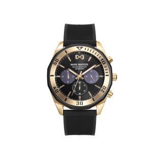RELOJ MARK MADDOX CAB ACERO IP DORADO CORREA 