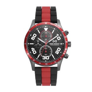 RELOJ MARK MADDOX CAB ACERO IP GRIS Y ALUMINIO  CORREA