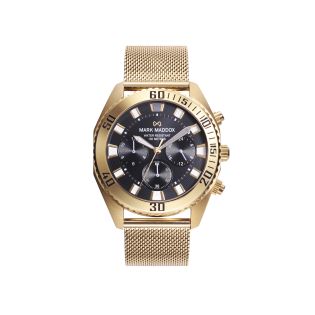 RELOJ MARK MADDOX CAB ACERO IP DORADO MULTIF