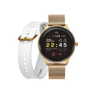 PACK RELOJ SMART MARK MADDOX ALUMINIO DORADO BRAZALETE