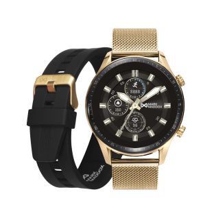PACK RELOJ MARK MADDOX SMART IP DORADO BRAZALTE Y CORREA CAB