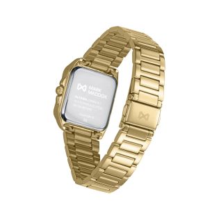 RELOJ MARK MADDOX SEÑORA BRAZALETE ACERO IP DORADO ESF. CUADRADA DORADA