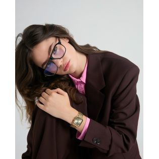 RELOJ MARK MADDOX SEÑORA BRAZALETE ACERO IP DORADO ESF. CUADRADA DORADA