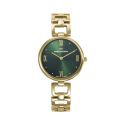 RELOJ MARK MADDOZ SEÑORA BRAZALETE ACERO IP DORADO ESF. VERDE 