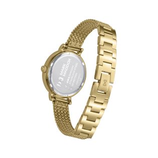 RELOJ MARK MADDOX SEÑORA BRAZALETE ACERO IP DORADO ESTERILLA ESF. CIRCONITAS 