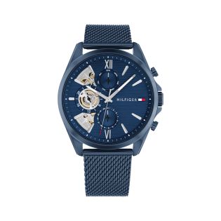 RELOJ TOMMY HILFIGER CAB MULTF ACERO MALLA AZUL ESF AZUL 