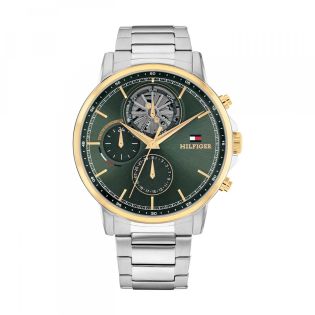 RELOJ TOMMY HILFIGER CAB ACERO BRAZALETE MULTF. ESF VERDE