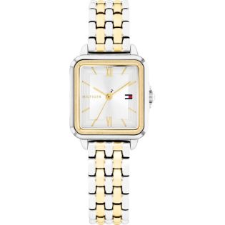 RELOJ TOMMY HILFIGER SEÑORA ACERO BICOLOR ESFERA RECTANGULAR 