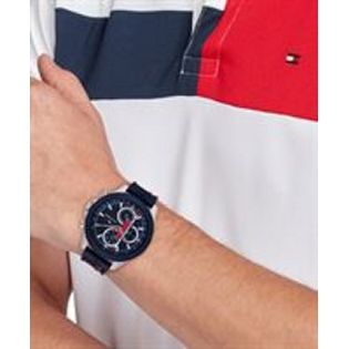 RELOJ TOMMY HILFIGER CAB MULTF ACERO CAUCHO ESF AZUL
