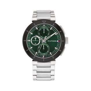 RELOJ TOMMY HILFIGER CAB ACERO MULTF ESF VERDE BRAZALETE