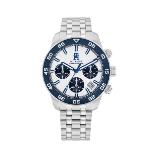 RELOJ TOMMY HILFIGER CAB ACERO MULTF ESF BLANCA AZUL