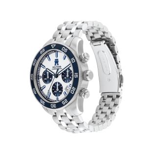 RELOJ TOMMY HILFIGER CAB ACERO MULTF ESF BLANCA AZUL