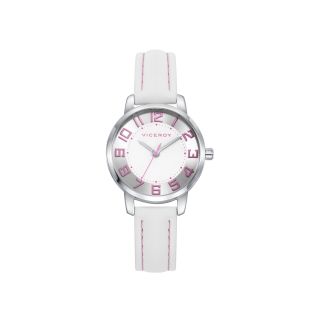 RELOJ VICEROY NIÑA ACERO CORREA BLANCA