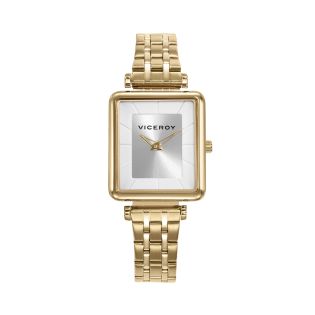 RELOJ VICEROY SRA ACERO IP DORADO RECTANGULAR