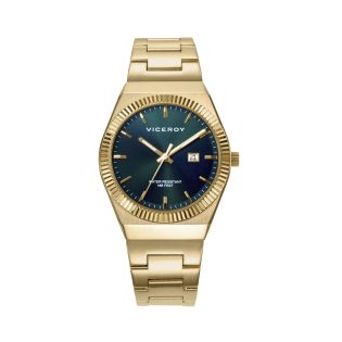 RELOJ VICEROY CAB ACERO IP DORADO BRAZALETE
