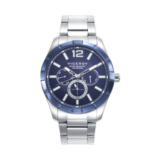 RELOJ VICEROY CAB ACERO MULTF. IP BLUE BRAZALETE