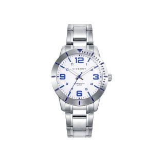 RELOJ VICEROY CADETE ACERO BRZALETE ESF BLANCA