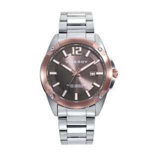 RELOJ VICEROY CAB ACERO ESF MARRON+PULSERA MARRON