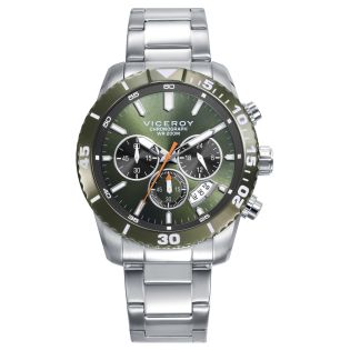RELOJ VICEROY CAB CRONOGRAFO ACERO BRAZALETE ESF VERDE