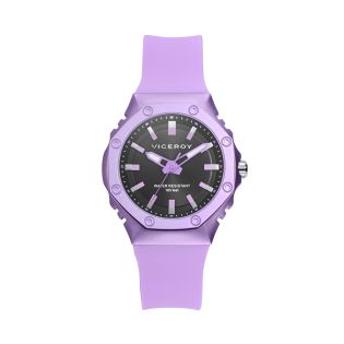 RELOJ VICEROY SRA ALUMINO CAUCHO LILA