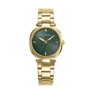 RELOJ VICEROY SRA ACERO BREAZALETE IP DORADO ESF VERDE