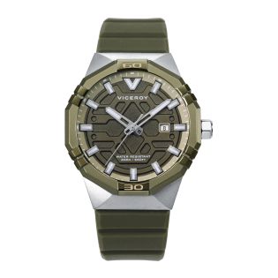 RELOJ VICEROY CAB ACERO IP VERDE CORREA CAUCHO VERDE NEO