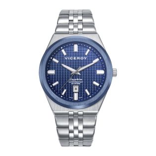 RELOJ VICEROY CAB ACERO BRAZALETE ESF AZUL ZAFIRO SWISS MADE