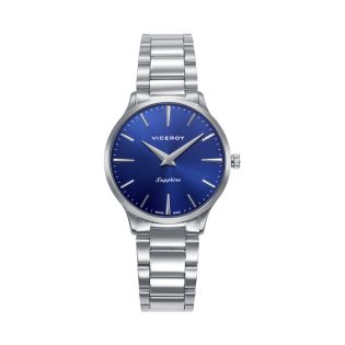 RELOJ VICEROY SRA ACERO BRAZALETE ESF AZUL ZAFIRO SWISS MADE