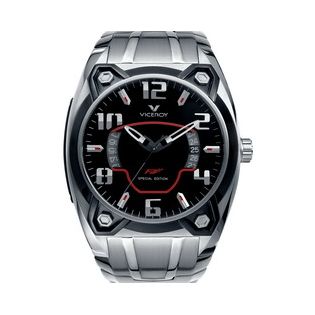 RELOJ VICEROY ACERO IP NEGRO BRAZ CAB F.ALONSO2