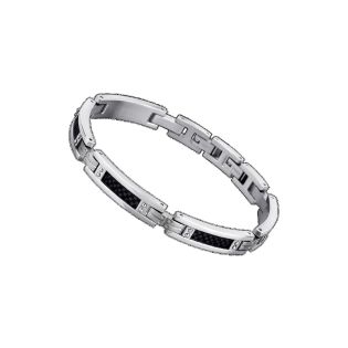 PULSERA LOTUS STYLE ACERO FIBRA CAB 