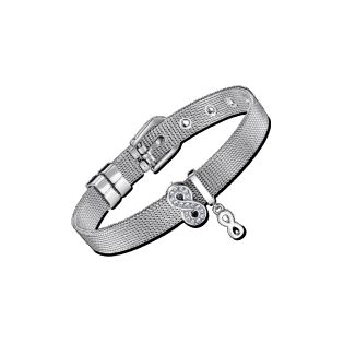 PULSERA LOTUS STYLE ACERO INFINITO