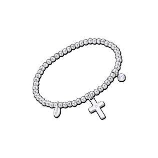 PULSERA LOTUS STYLE SRA ACERO CRUZ