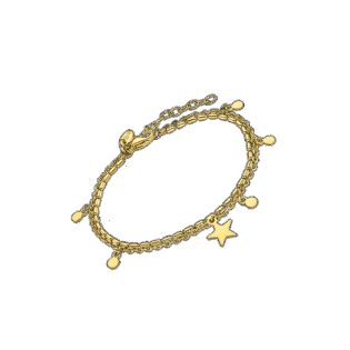 PULSERA LOTUS STYLE SRA ACERO CHAPADA