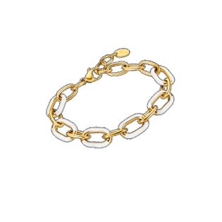 PULSERA LOTUS STYLE SRA ACERO CHAP BLANCO