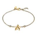 PULSERA LOTUS STYLE SRA ACERO CHAPADO ESTRELLA