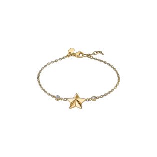 PULSERA LOTUS STYLE SRA ACERO CHAPADO ESTRELLA