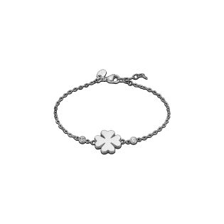 PULSERA LOTUS STYLE ACERO TREVOL 