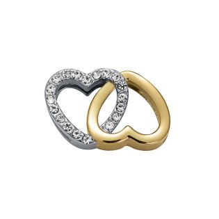 MOTIVO VICEROY ACERO DORADO CORAZONES ENLAZADOS