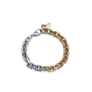 PULSERA VICEROY ACERO BITONO IP DORADO ESLAB SRA